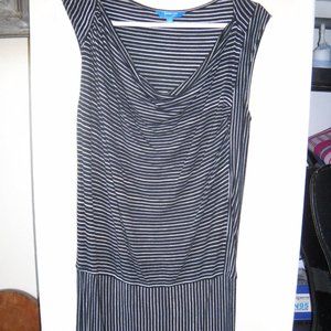 Black and white stripped dress